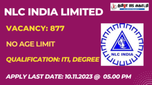 Read more about the article ITI, Degree முடித்தவர்களுக்கு நெய்வேலி பழுப்பு நிலக்கரி நிறுவனத்தில் வேலைவாய்ப்பு – 877 காலிப்பணியிடங்கள்!